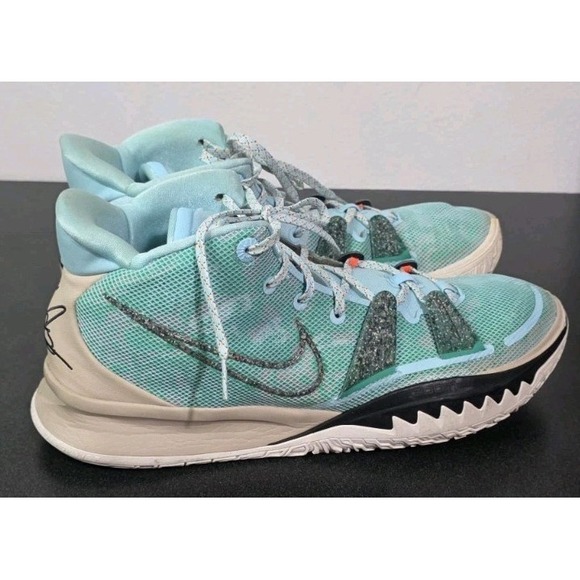 Nike‎ Kyrie 7 Copa EP Men 14 CQ9327-402 Teal Basketball Sneakers EUC